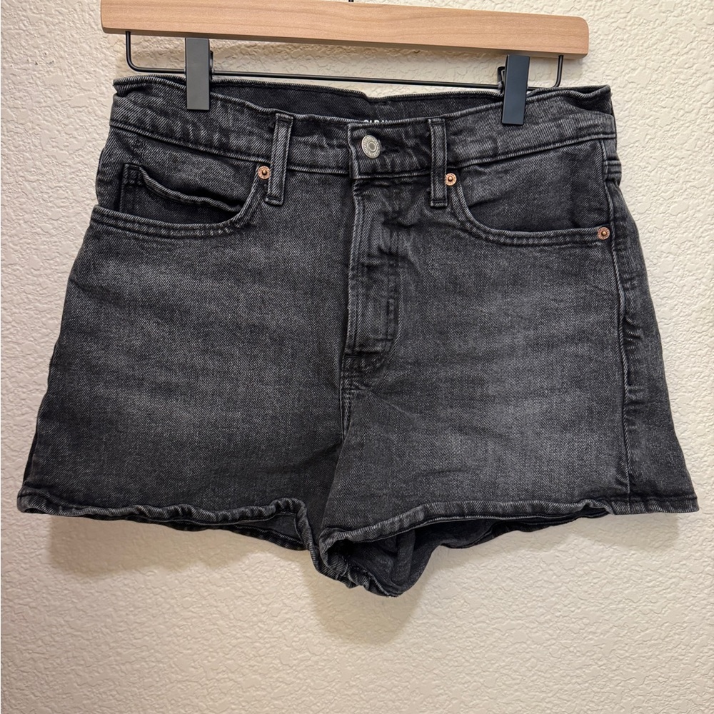 💙 Old Navy Sky High ALine Shorts Black 8